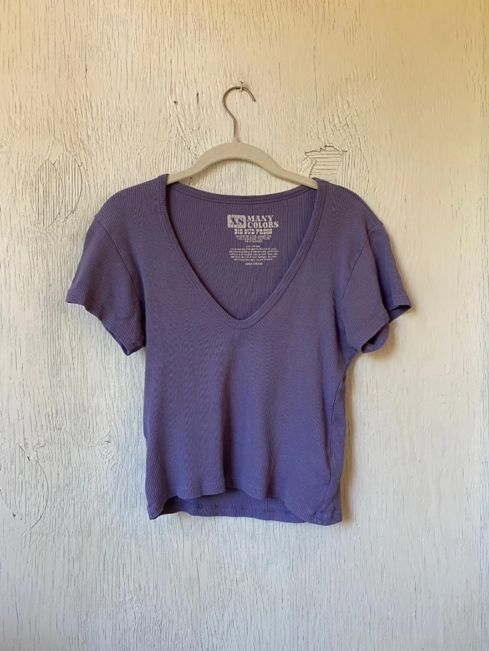 BIG BUD PRESS lavender ribbed tee